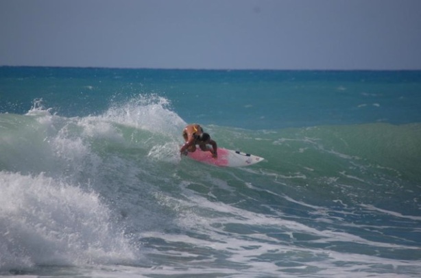 Las cualidades para el surfing de Vanessa se pusieron de manifiesto rápidamente